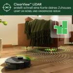 IROBOT Robot aspirador - IROBOT 105 Combo, 120 W, Potencia de succión 7 kPa, Depósito 400 ml, Autonomía 120 min, Negro - Imagen 3