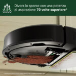 IROBOT Robot aspirador - IROBOT 105 Combo, 120 W, Potencia de succión 7 kPa, Depósito 400 ml, Autonomía 120 min, Negro - Imagen 4