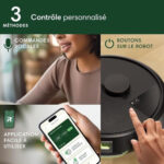 IROBOT Robot aspirador - IROBOT 105 Combo, 120 W, Potencia de succión 7 kPa, Depósito 400 ml, Autonomía 120 min, Negro - Imagen 8