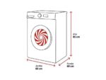 SAMSUNG Lavadora secadora - Samsung WD11DG5B15BBEC, 11kg, 6kg, 1400 rpm, Air Wash, WiFi, Negro - Imagen 2