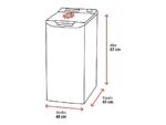 OK Lavadora carga superior - ok. OWM 6213 C, 6 kg, 1200 rpm, 15 Programas, Motor AC, Blanco - Imagen 2