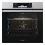 HISENSE Horno - Hisense BI64213E14PX, Multifunción, Pirolítico, 77 L, 59.5 cm, Modo Air Fry, A+, Inox