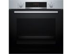 BOSCH Horno - Bosch HBA574ES3, Multifunción, Pirolítico, 71 l, 59.4 cm, HotAir 3D, Asistente de limpieza con agua, Inox
