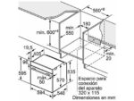 BOSCH Horno - Bosch HBA514ES3, Serie 4, Multifunción, Limpieza por agua, 71 l, HotAir 3D, Mandos ocultables, 60 cm, inox - Imagen 2