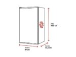 CECOTEC Frigorífico una puerta - Cecotec GrandCooler 20000 SilentCompress Black E, Funcionamiento cíclico, Capacidad de 46L, Puerta reversible, Clase - Imagen 3