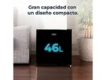 CECOTEC Frigorífico una puerta - Cecotec GrandCooler 20000 SilentCompress Black E, Funcionamiento cíclico, Capacidad de 46L, Puerta reversible, Clase - Imagen 5