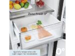 CANDY Frigorífico combi - Candy City Fresco CNCQ2T518EX, Total No Frost Circle+, 182 cm, 279 l, Iluminación LED, Inox - Imagen 7