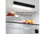 CANDY Frigorífico combi - Candy City Fresco CNCQ2T518EX, Total No Frost Circle+, 182 cm, 279 l, Iluminación LED, Inox - Imagen 8