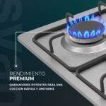 SVAN Placa de gas - SVAN SG4600X, 4 zone(s) zonas, LPG (Butane), 600 mm, Acero inoxidable - Imagen 3