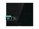HISENSE Placa inducción - Hisense HI6321BSCE, Zona XL 32cm, Calentamiento rápido, Zonas conectables, 59 cm, Negro