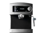CECOTEC Cafetera express - Cecotec Power Espresso 20, 850W, Presión 20 bares, Depósito 1.5L, Brazo doble salida, Vaporizador, Inox