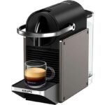 KRUPS REACONDICIONADO Seminuevo Muy bueno Cafetera de cápsulas - Krups Pixie Redesign Titan XN306T10, 1260W, 19Bar, 0.7 L, 2 Opciones de café, Apagado