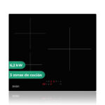 SVAN Placa de inducción - SVAN SI3602B, 3 zonas, 590 mm, Cristal negro