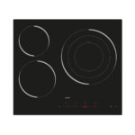 WONDER Placa de vitrocerámica - WONDER WV3602, 3 zonas, 59 cm, Cristal negro