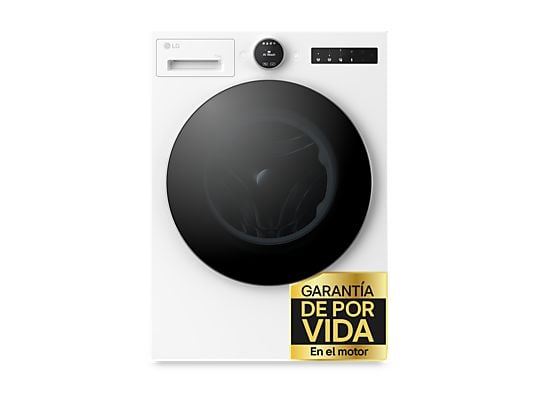 1592835_1 LG Lavadora carga frontal - LG F4X7013TWS, 13 kg, 1400 rpm, 23 programas, TurboWash 360º, Selector LCD, Clase A-40%, Blanco - Imagen 1