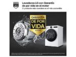 LG Lavadora carga frontal - LG F4X7511TWS, 11 kg, 1400 rpm, 23 programas, Autodosificación, Selector LCD, Clase A-30%, Blanco - Imagen 4