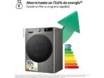 LG Lavadora secadora - LG F4DR7009AGS, Serie 700, 9 kg/6 kg, 1400 rpm, 14 programas, Inox antihuellas - Imagen 3