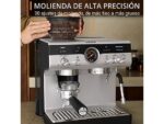 KRUPS Cafetera express - Krups Precision XP801T, Molinillo integrado, 30 ajustes de molienda, 15 bares, 1500 W, 3.5 L, Thermoblock, 2 tazas, Inox - Imagen 2