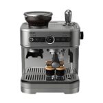 PHILIPS Cafetera express - Philips Barista Brew PSA3228/01, Molinillo integrado, Prensador calibrado premium, doble container de café, Capacidad 2,3l,