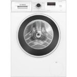 BOSCH Lavadora carga frontal - Bosch WGE03200ES,Serie 2, 8 kg, 1.200 rpm, 13 programas, Higiene Plus, Motor EcoSilence, Blanco