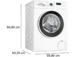 BOSCH Lavadora carga frontal - Bosch WGE03200ES,Serie 2, 8 kg, 1.200 rpm, 13 programas, Higiene Plus, Motor EcoSilence, Blanco - Imagen 4