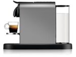 DE LONGHI Cafetera de cápsulas - De'Longhi Nespresso® Citiz EN220.T, 1260W, 19 bar, 1 l, 4 recetas + agua hirviendo, Titan - Imagen 3
