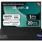 LG Portátil - LG 17Z90T-G.AD8BB, 17" WQXGA, Intel® Evo™ Edition Core™ Ultra 7-255H, 32 GB RAM, 1 TB SSD, Arc™ GPU, W11H