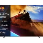 PHILIPS TV OLED 65" - Philips Ambilight 65OLED770/12, UHD 4K, Philips P5, Smart TV, Dolby Atmos; DTS:X, Negro