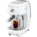 SMEG Cafetera espresso - SMEG ECF03WHEU, 15 bar, 1650 W, Blanco - Imagen 8