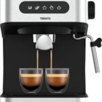 TAURUS Cafetera espresso - TAURUS Trento, 20 bar, 850 W, 2 tazas, Plata
