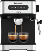 TAURUS Cafetera espresso - TAURUS Trento, 20 bar, 850 W, 2 tazas, Plata
