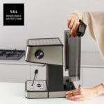 TAURUS Cafetera espresso - TAURUS Trento, 20 bar, 850 W, 2 tazas, Plata - Imagen 2