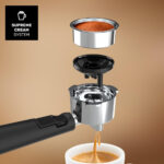 TAURUS Cafetera espresso - TAURUS Trento, 20 bar, 850 W, 2 tazas, Plata - Imagen 5