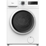 MIDEA Lavadora carga frontal - Midea MF110W90BA10/W-ES, 9 kg, A-10%,1400 rpm, 15 Programas, Motor Inverter, Blanco