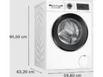BOSCH Lavadora carga frontal - Bosch WGG254Z4ES, Serie 6, 10 kg, 1400 rpm, 15 programas, Iron Assist anti arrugas, Speed Perfect, Blanco - Imagen 6