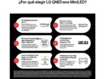 LG TV QNED MiniLED 50" - LG 50QNED87A6D, UHD 4K, Procesador Inteligente α7 AI Processor 4K Gen8, Smart TV, DVB-T2 (H.265), Ashed Blue - Imagen 4