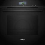SIEMENS Horno a vapor - Siemens HS736G3B1, Multifunción, Limpieza Hidrolítica, 71 l, Cocción 100 % vapor Plus, App Home Connect, 60 cm, Negro