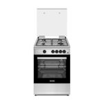 KOENIC Cocina a gas - KOENIC KFC 2421-4, 4 Zonas, Horno, Gas Butano, Libre instalación, Plata