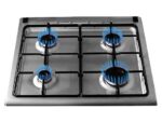 KOENIC Cocina a gas - KOENIC KFC 2421-4, 4 Zonas, Horno, Gas Butano, Libre instalación, Plata - Imagen 6