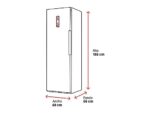 KOENIC Frigorífico una puerta - KOENIC KFR 631 E NF IN, No Frost, 185 cm, 359 l, Touch Control, Inox - Imagen 2