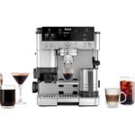 NINJA Cafetera express - Ninja Luxe Café Premier ES601EU, 9 bar, 1650W, 2 Tazas, Capacidad del depósito 2L, Capacidad de café en grano 250g, Plata