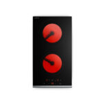 KLARSTEIN Placa de vitrocerámica - KLARSTEIN VeroSteel, 2 zonas, 29 cm, Negro - Imagen 2