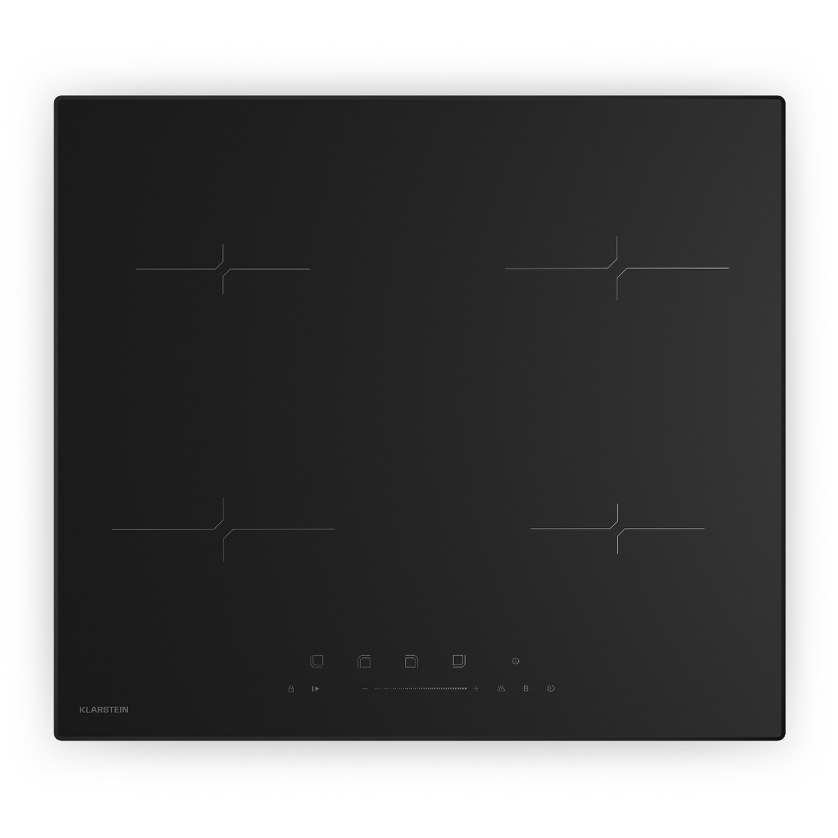 160277900_1 KLARSTEIN Placa de inducción - KLARSTEIN Velaire, 4 zonas, 59,30 cm, Negro - Imagen 1