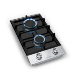 KLARSTEIN Placa de gas - KLARSTEIN Verosteel, 2 zonas, 29,40 cm, Plata - Imagen 3