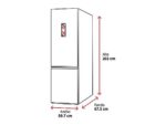 LG Frigorífico combi - LG GBBS525CSW, No Frost, 203 cm, 375 l, DoorCooling+™, Digital FRESHConverter+™, Blanco - Imagen 2