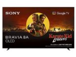 SONY TV OLED 55" - Sony BRAVIA 8A, 4K UHD HDR, Google Smart TV, Gaming PS5, IMAX Enhanced, Dolby Atmos/Vision, Chromecast, Apple Airplay, 120Hz, 55XR8