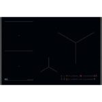 AEG Placa inducción - AEG TO84IU0FFB, 4 zonas, zona grande 32 cm, Función Puente, Mandos independientes, 78 cm, Negro