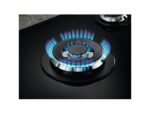 ELECTROLUX Placa de gas - Electrolux KGG75362K, 5 zonas, Zona grande 12.8 cm, Gas Natural, 74 cm, Negro - Imagen 5