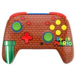 TURTLE BEACH Mando Nintendo Switch - Turtle Beach Rematch™ Ladrillos de Mario, Nintendo Switch, Inalámbrico, 40h Autonomía, Negro/Verde