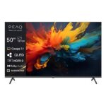 PEAQ TV QLED 50" - PEAQ PTV 50GQU-5026C, QLED 4K, Smart/Google TV, DVB-T2, HDR10, Dolby Audio, Triple Tuner, Negro